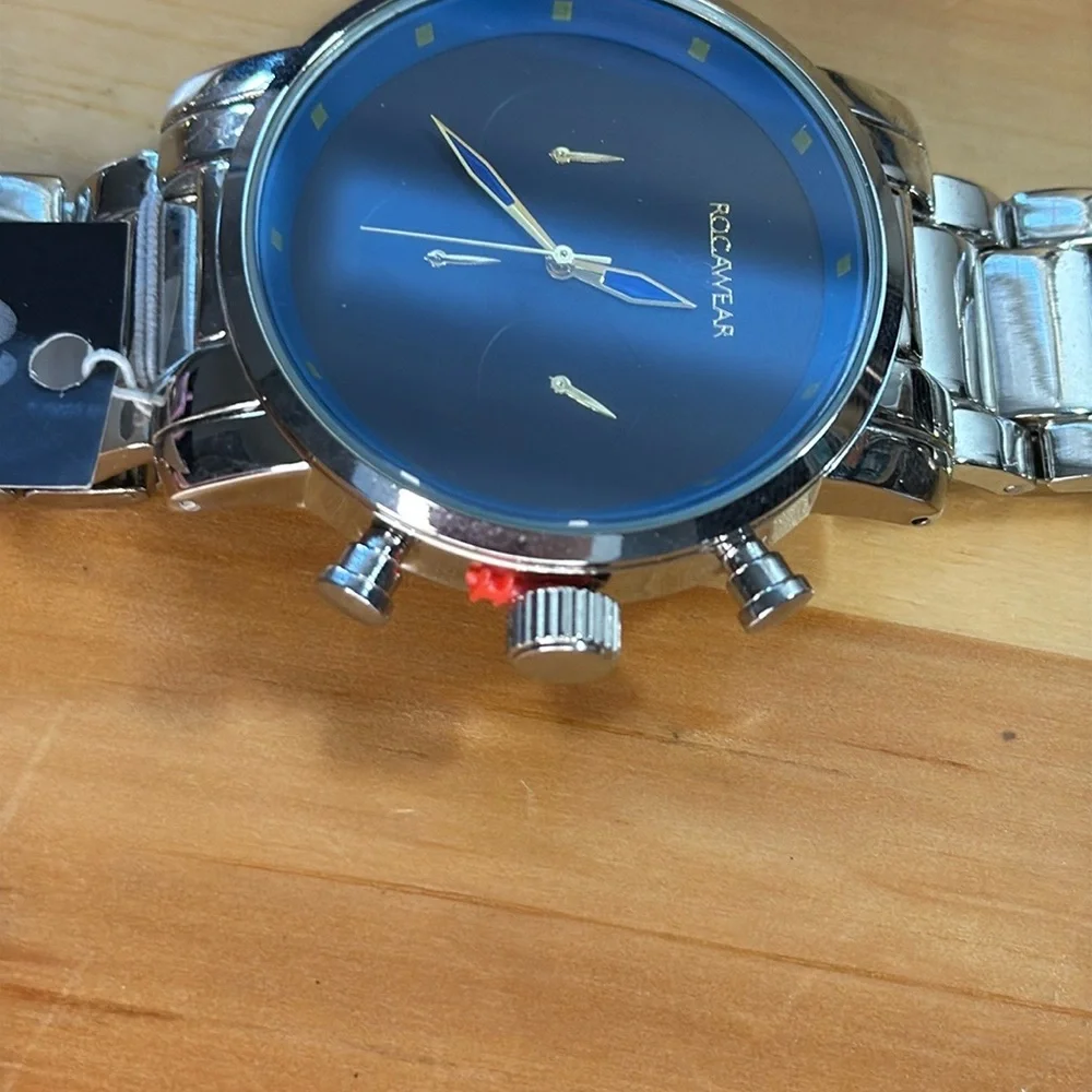Men’s Rocawear Stainless Steel 4-Piece Watch‎ & Jewelry Set